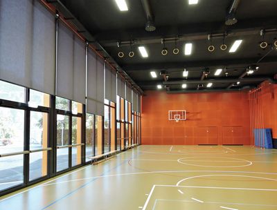 Roller Blind Systems, SG 4980, Colorama 2, Gym, Veyras, Switzerland