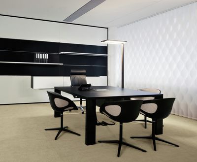 Lamellgardiner, SG 2910, Multi Visio, Room shot "Bene Office and Showroom", Vienna, Austria, Vertical Waves