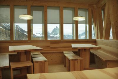 Rullgardiner, SG 4910, Multiscreen 1-10%, Room shot ""Monte Rosa SAC Lodge", Zermatt, Switzerland